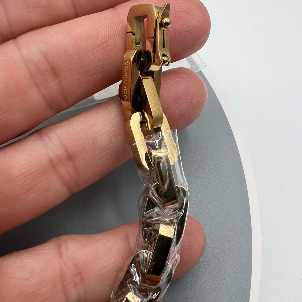 Eddie Borgo Gold Chain-Link Necklace and Earrings Set - Picture 10 of 12